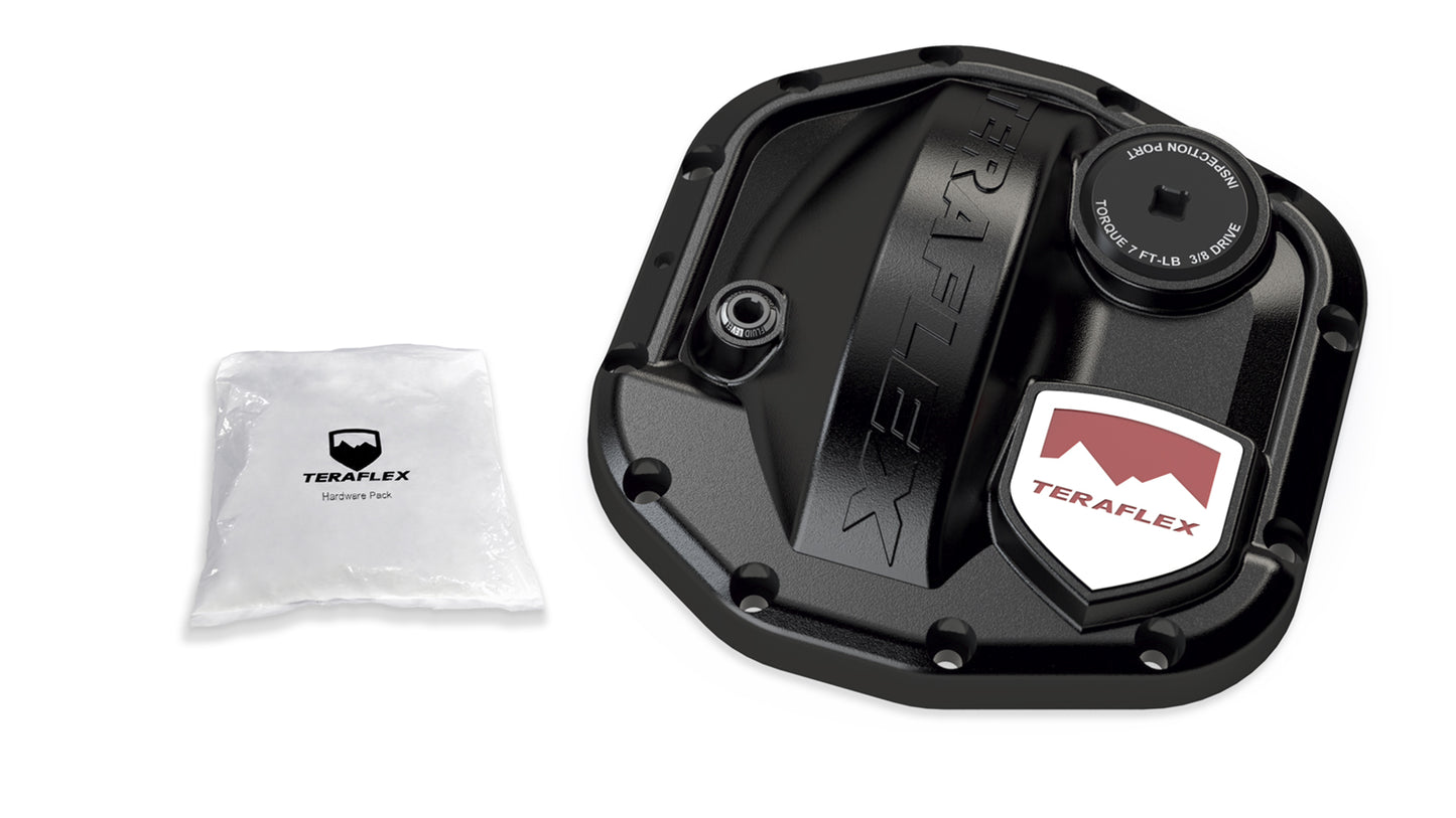 TeraFlex Dana 30 AdvanTEK M186 HD Differential Cover Kit Front 18-Up Wrangler JL/Gladiator