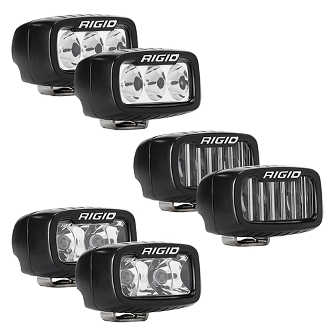 RIGID Industries 2021-Present Bronco Mod Bumper Triple SR-M Fog Light Kit