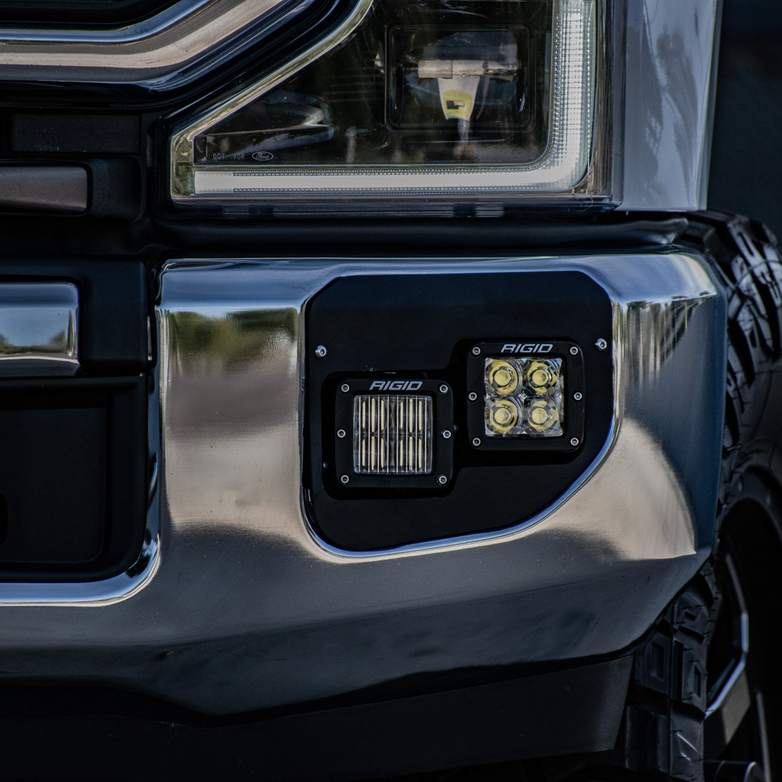 RIGID Industries 2020-Present Ford SuperDuty Dual Fog Light Mounts