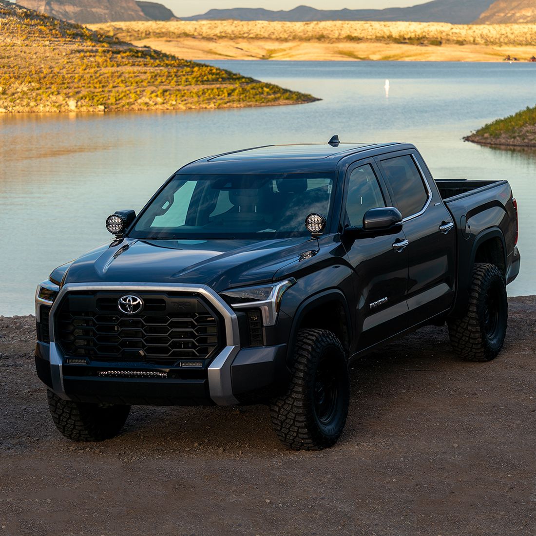 RIGID Industries 2022+ Toyota Tundra 6 Inch 360-Series A-Pillar Lighting Kit