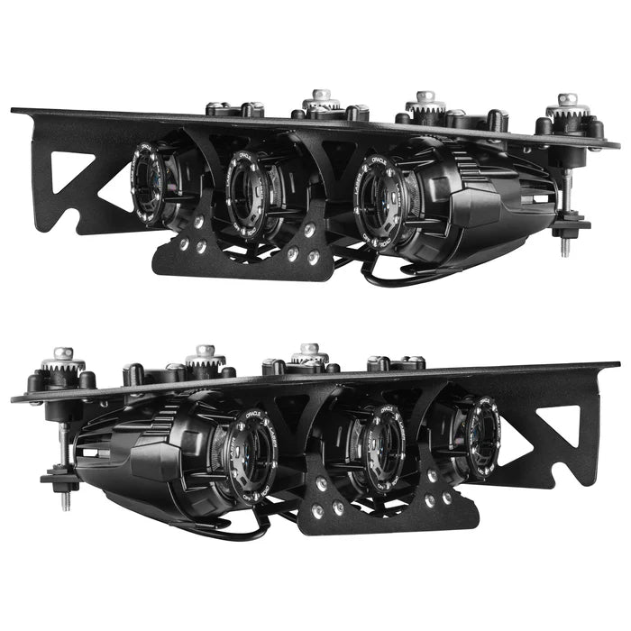 Oracle Lighting 2021-2025 Ford Bronco Off Road LASER Auxiliary Lights + LED Fog Light Kit for Steel Bumper