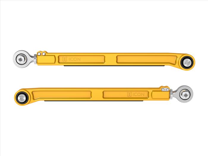 ICON 2022-2025 Toyota Tundra/2023-2024 Toyota Sequoia/2024-2025 Toyota Tacoma, Rear, Billet Lower Link Kit, Gold Anodizing