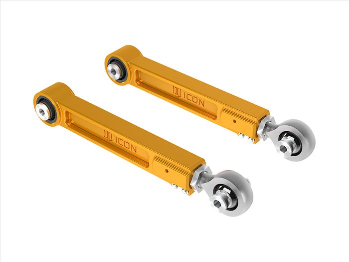 ICON 2022-2025 Toyota Tundra/2023-2024 Toyota Sequoia/2024-2025 Toyota Tacoma/2024 Toyota Land Cruiser 250 Series/2024 Lexus GX550, Rear, Billet Upper Link Kit, Gold Anodizing