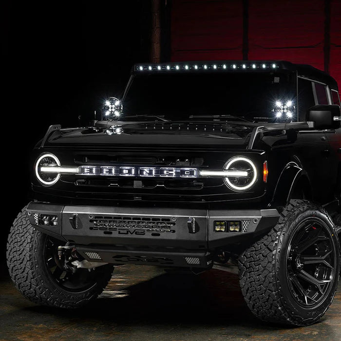 Oracle Lighting Integrated Windshield Roof LED Light Bar System for 2021+ Ford Bronco - Black
