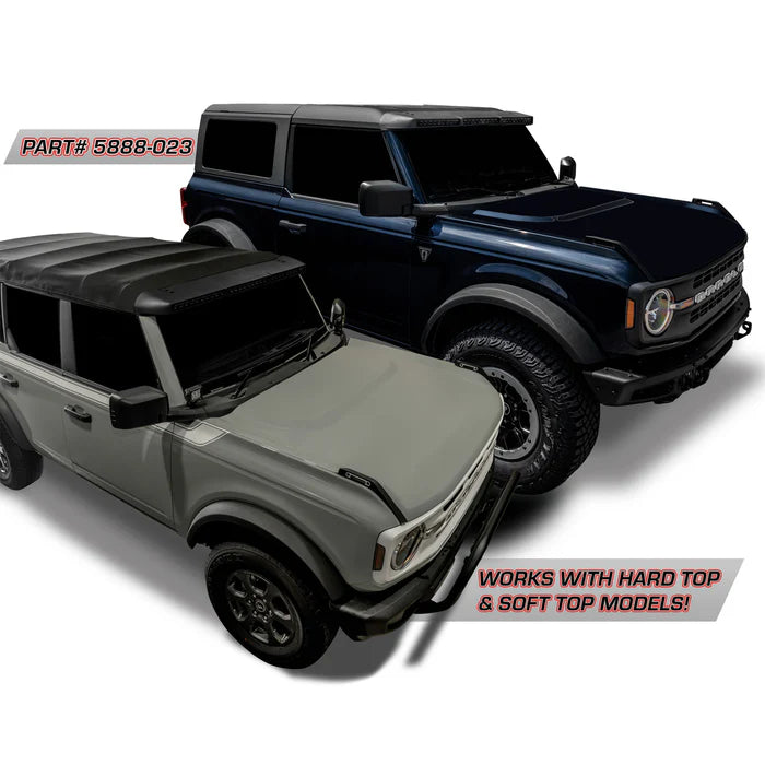 Oracle Lighting Integrated Windshield Roof LED Light Bar System for 2021+ Ford Bronco - Black