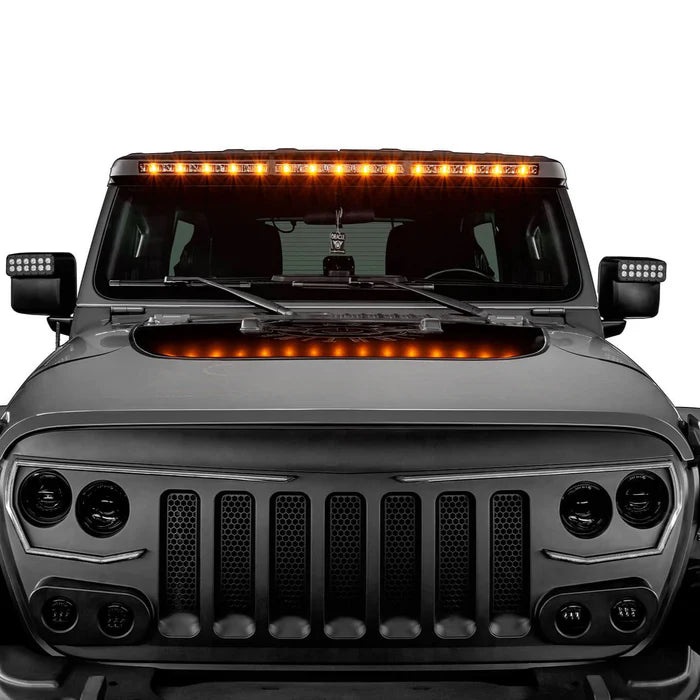 Oracle Lighting Integrated Windshield Roof LED Light Bar System for Jeep Wrangler JL & Gladiator JT