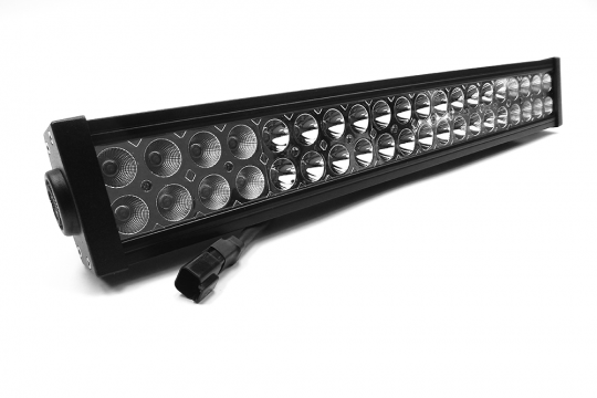 Southern Truck Lifts 20.0 Inch LED Light Bar Chrome Series Double Row Straight Combo Flood/Beam 120W DT Harness 10,800 Lumens