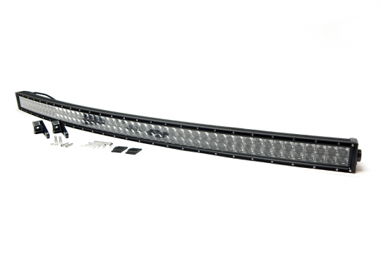 Southern Truck Lifts 52.0 Inch LED Light Bar Double Row Curved Chrome Series Combo Flood/Beam 300W DT Harness 27,000 Lumens