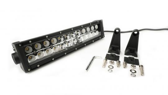 Southern Truck Lifts 12.0 Inch Amber/White LED Light Bar Double Row Straight Combo Flood/Beam 72W DT Harness 79904 4,320 Lumens