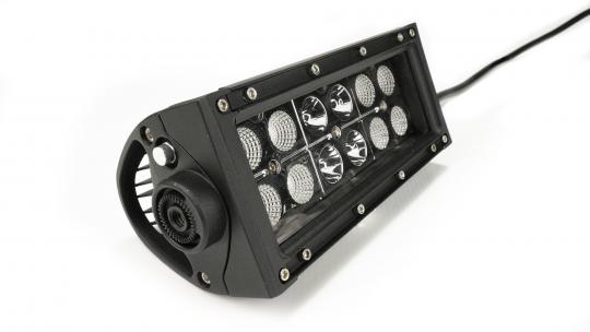 Southern Truck Lifts 6.0 Inch Amber/White LED Light Bar Double Row Straight Combo Flood/Beam 72W DT Harness 79904 2,160 Lumens