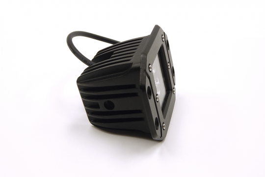 Southern Truck Lifts 3.0 X 3.0 Inch 16W Square Flush Mount LED Light Flood Beam 1,440 Lumens Each