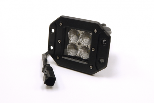 Southern Truck Lifts 3.0 X 3.0 Inch 16W Square Flush Mount LED Light Spot Beam 1,440 Lumens Each