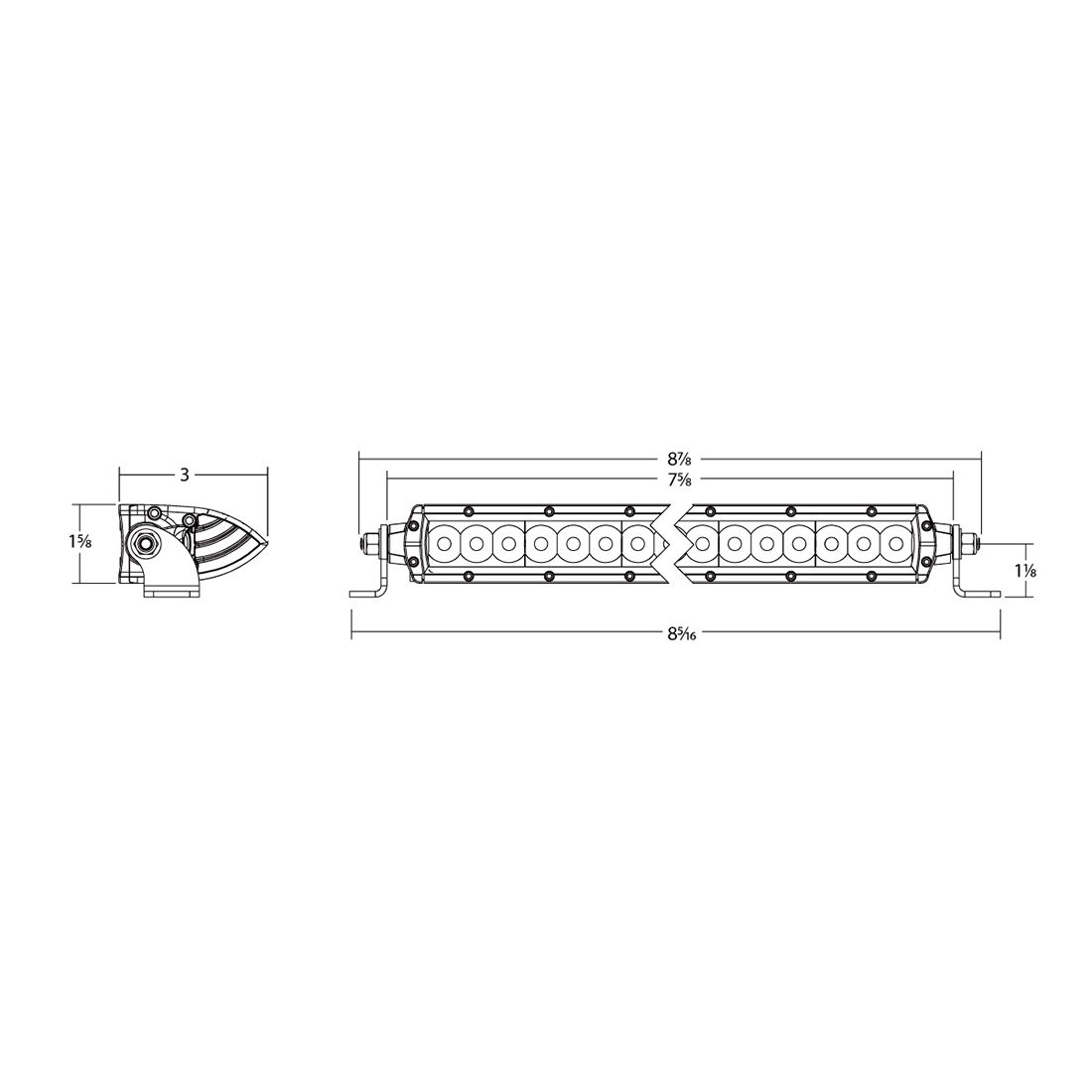 RIGID Industries SR-Series SAE 6 Inch with Amber PRO Lens Pair