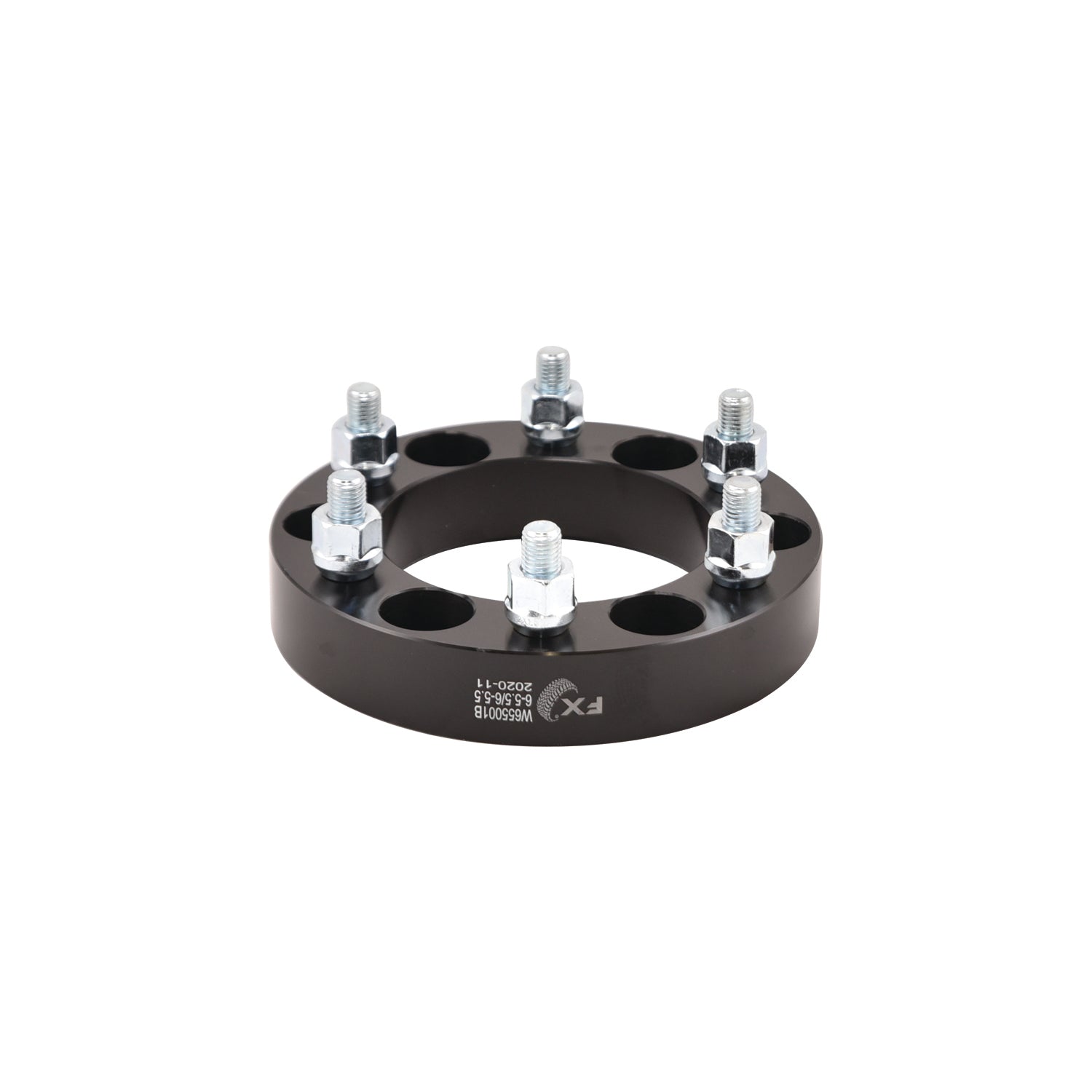 TrailFX Wheel Spacers 6x139.7mm/6x5.50 In Bolt Pattern 1.25 In Thick 108mm Hub Black Alum Set Of 2