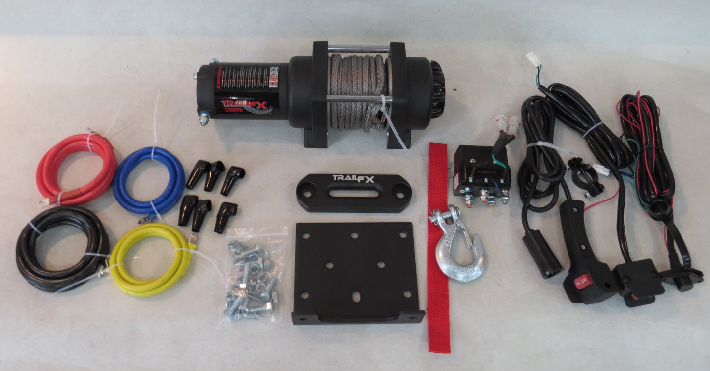 TrailFX ATV/UTV Synthetic Rope Winch 3500 Lb
