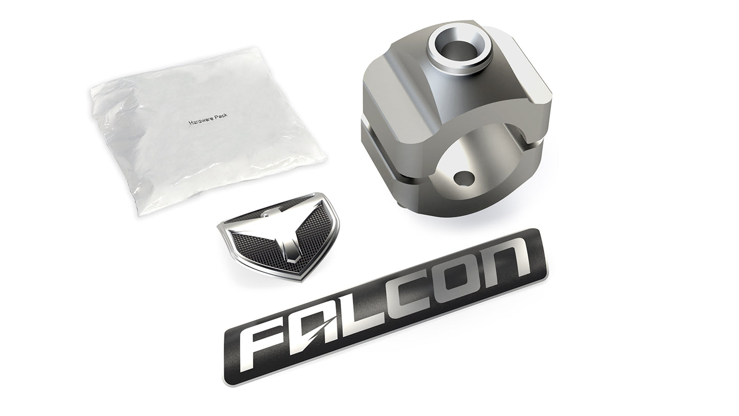 Falcon Shocks Wranlger JL/JK 20-Up Gladiator Steering Stabilizer Tie Rod Clamp Kit 1-5/8 Inch HD Nexus EF