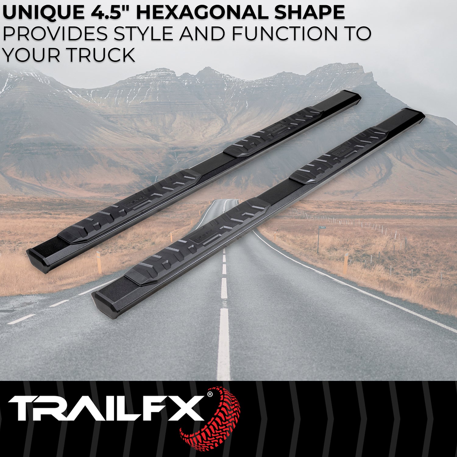 TrailFX A4 Step Bars For 2022-2025 Tundra Crew Max