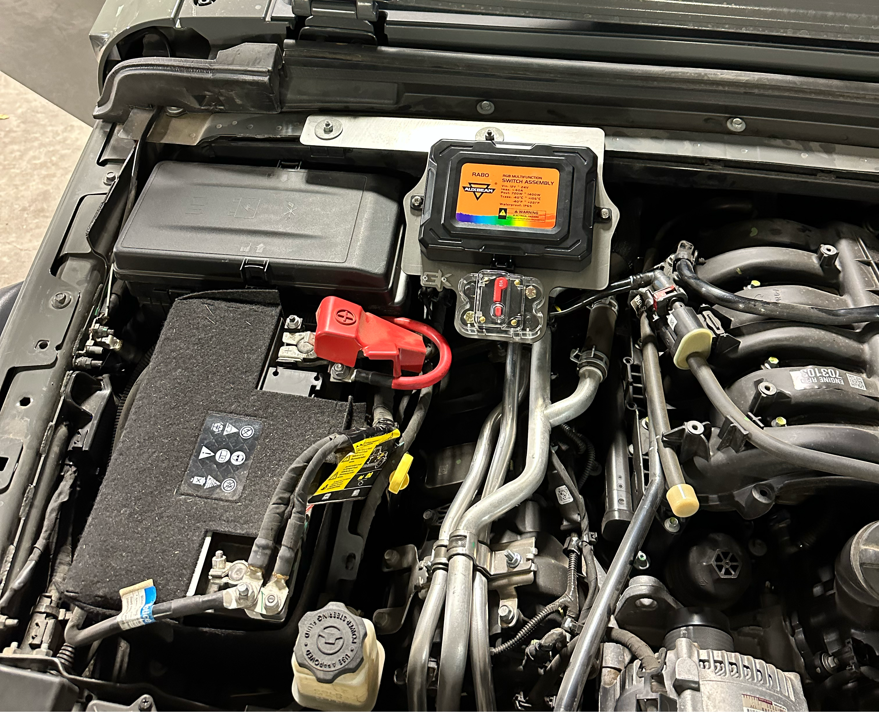 GateKeeper Off-Road 2018-2024 Jeep JL JT Auxbeam Control Box Mount for Wrangler Gladiator