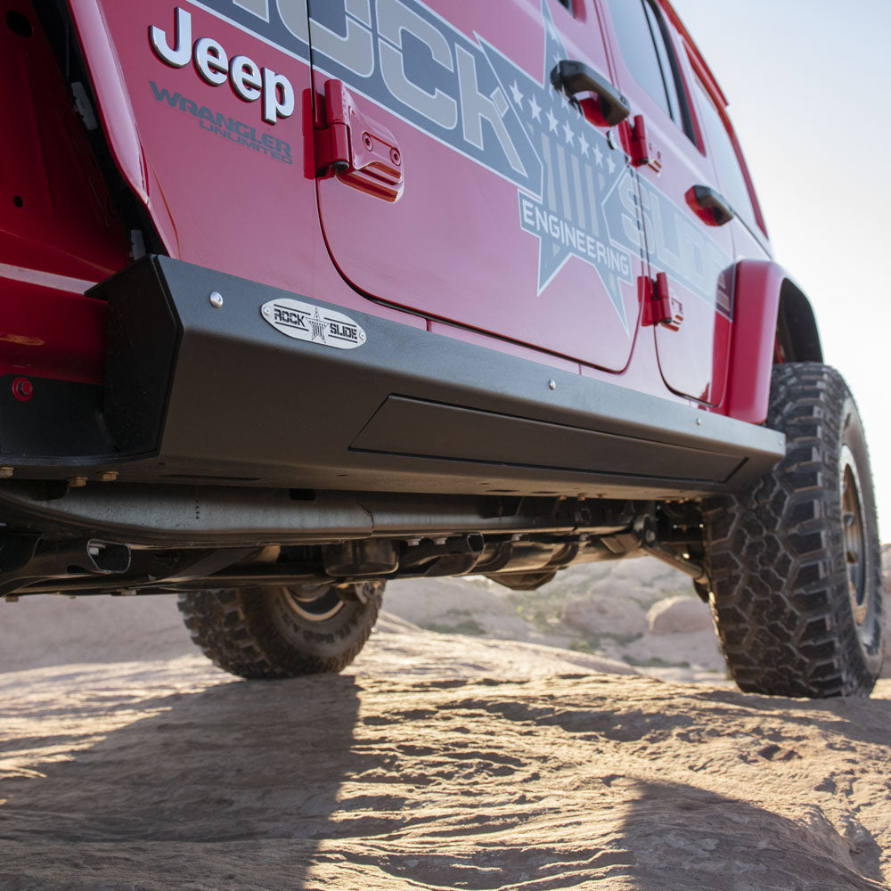 Rock Slide Engineering JL 4 Door Step Slider Skid Plate