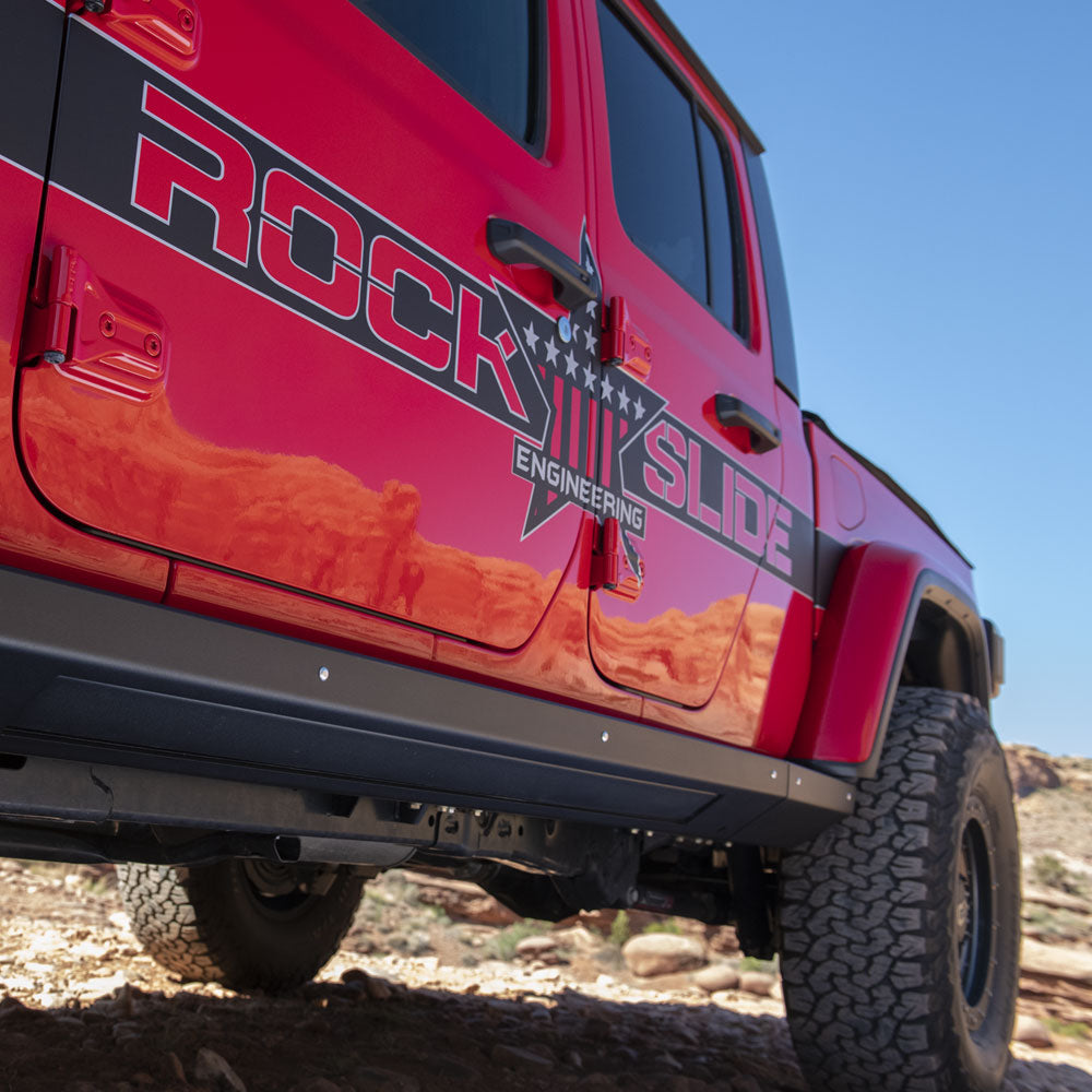 Rock Slide Engineering JT 4 Door Step Slider Skid Plate