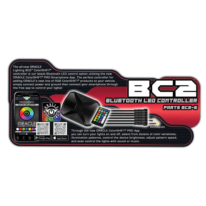 Oracle Lighting BC2 Bluetooth ColorSHIFT® RGB LED Controller - 6 Output