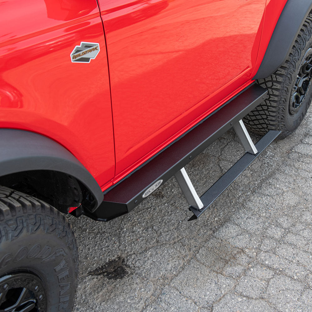 Rock Slide Engineering Bronco Side Step Sliders For 21-Pres Bronco 2 Door Models Set