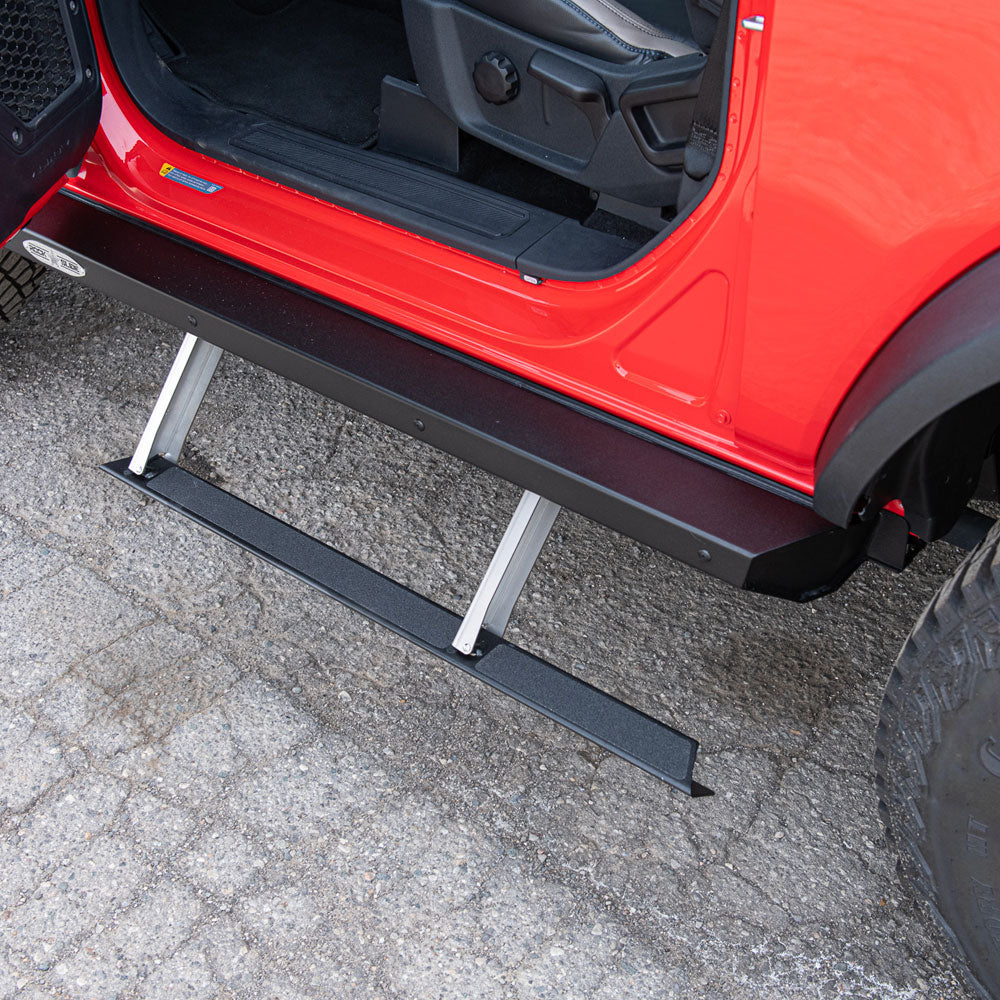 Rock Slide Engineering Bronco Side Step Sliders For 21-Pres Bronco 2 Door Models Set