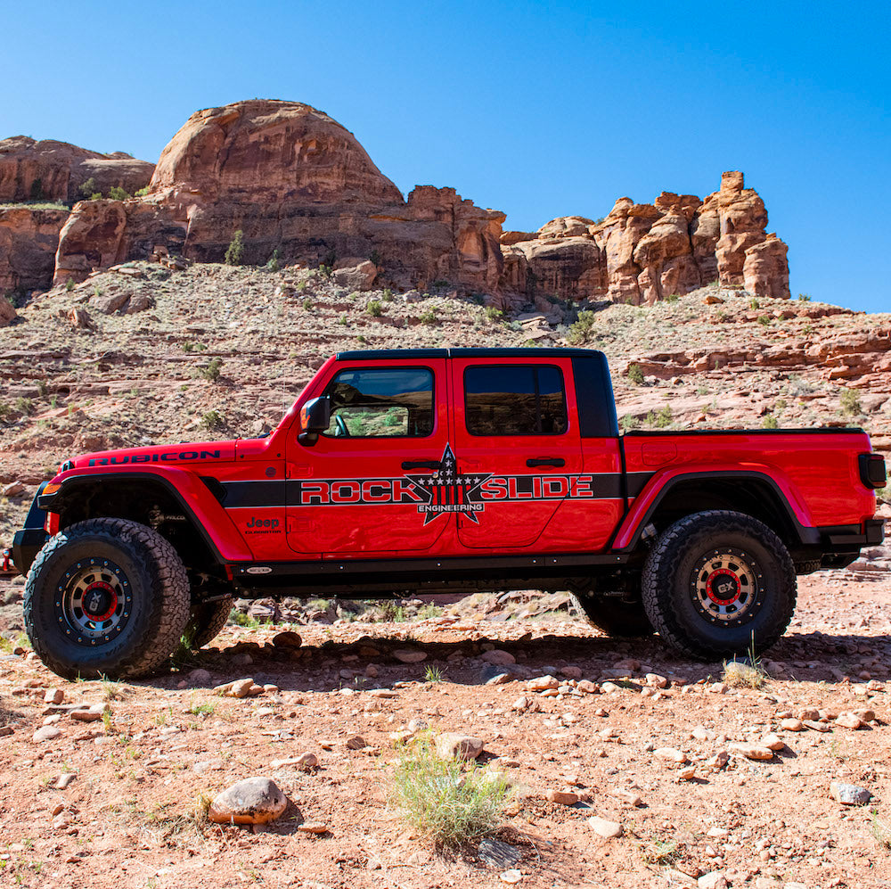 Rock Slide Engineering JT Gladiator Side Step Sliders For 24-25 Jeep Gladiator Model Set