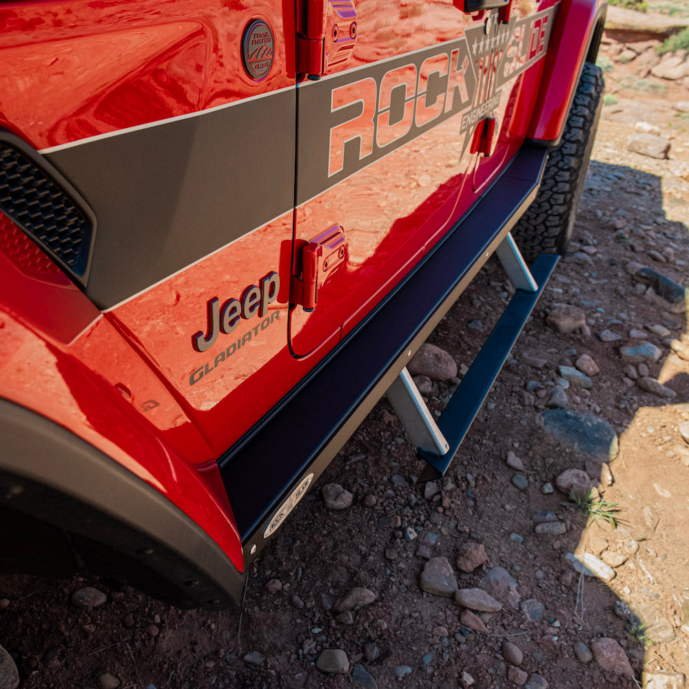 Rock Slide Engineering JT Gladiator Side Step Sliders For 24-25 Jeep Gladiator Model Set