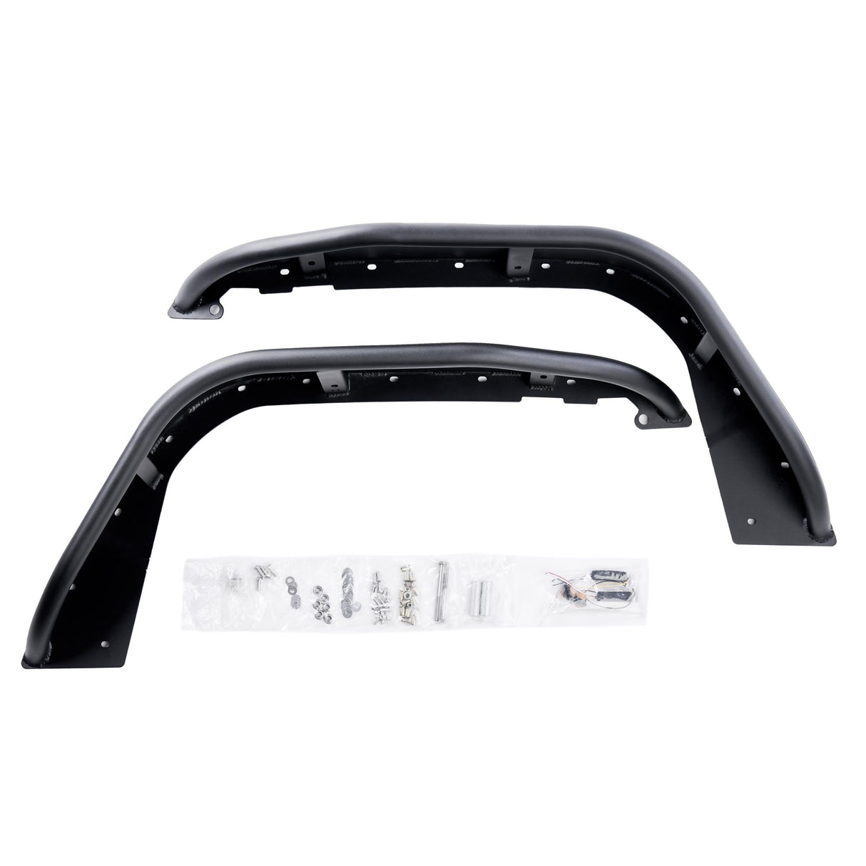 Combat Off Road Jeep JL/JLU Wrangler Black Aluminum Fenders - Front Pair