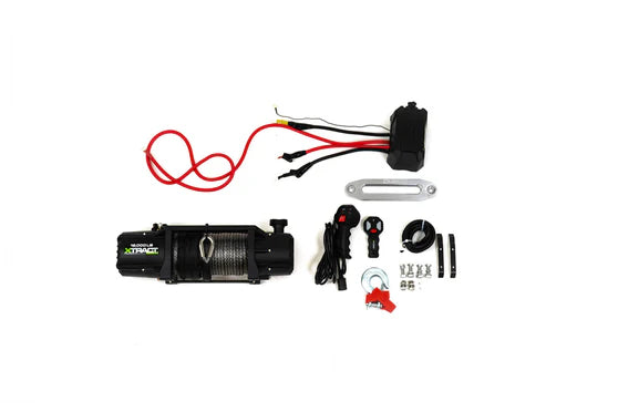 DV8 Offroad Xtract Winch – 12,000 lb (Synthetic Rope & Wireless Remote)