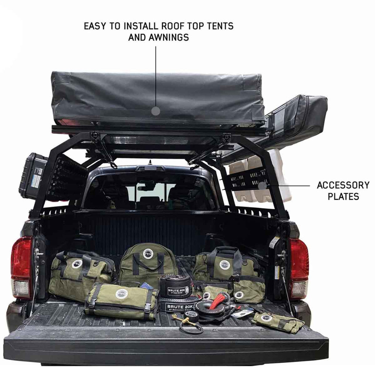 Overland Vehicle Systems Discovery Rack - Perfect Tacoma Bed Rack Solution
