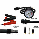 Overland Vehicle Systems EGOI Air Compressor System 5.6 CFM With Storage Bag, Hose & Attachments Universal