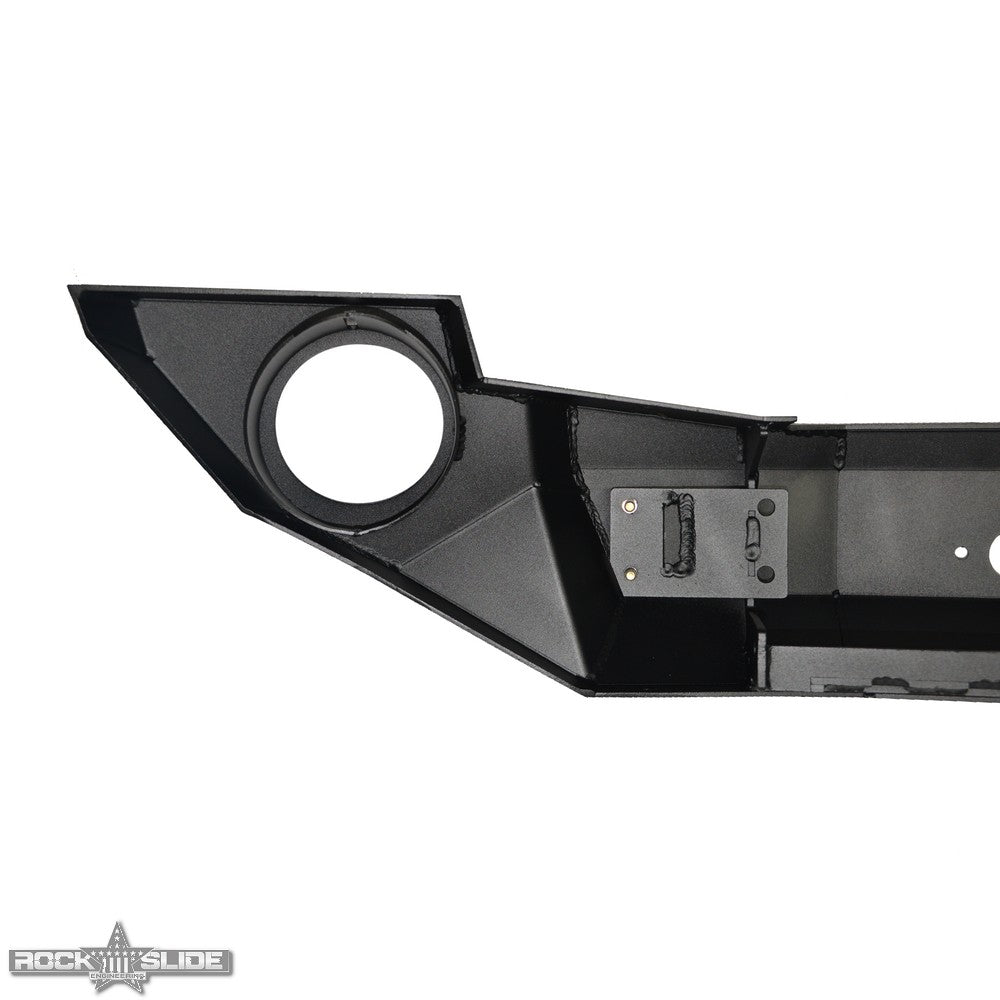 Rock Slide Engineering Jeep JK Full Front Bumper For 07-18 Wrangler JK With Winch Plate No Bull Bar Black Powder coated Rigid Series Rock Slide Engineering