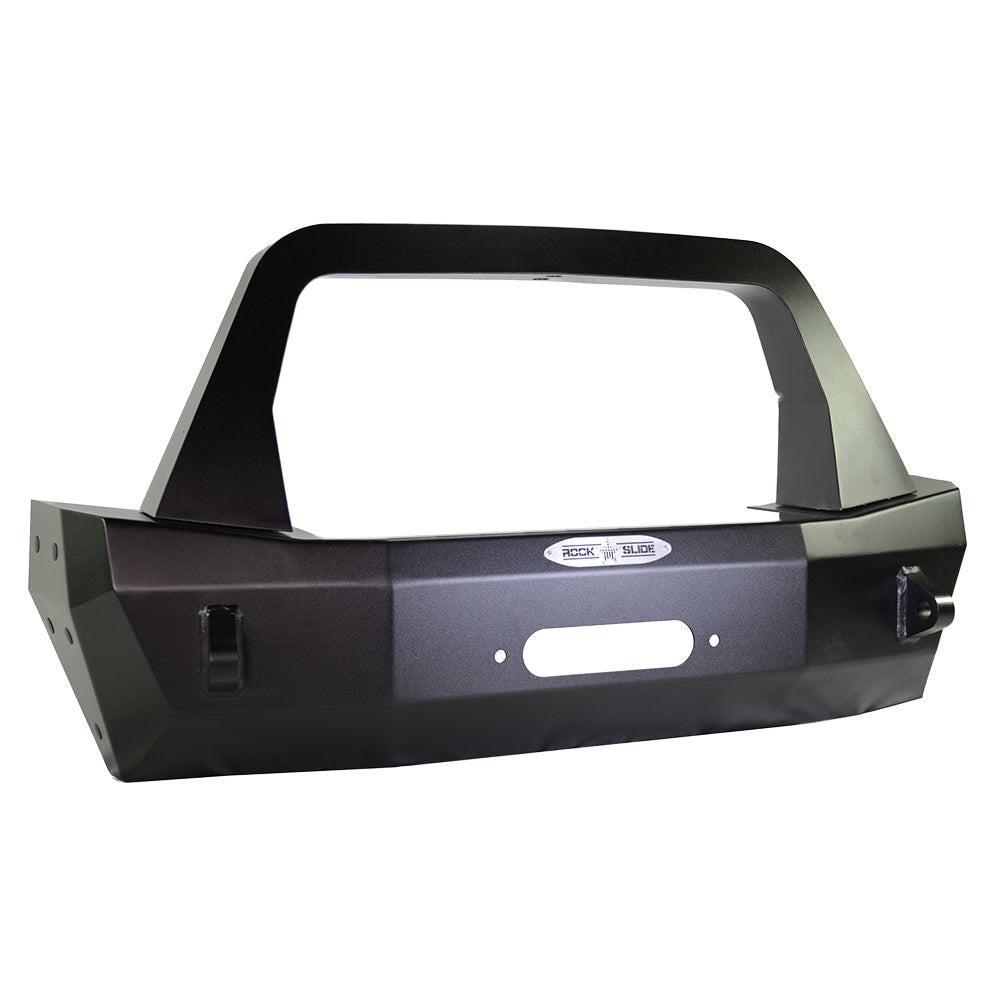 Rock Slide Engineering Jeep JL Shorty Front Bumper For 18-Pres Wrangler JL Complete With Winch Plate Rigid Series