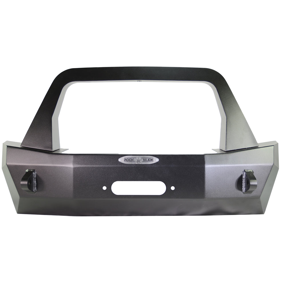 Rock Slide Engineering Jeep JL Shorty Front Bumper For 18-Pres Wrangler JL Complete With Winch Plate Rigid Series