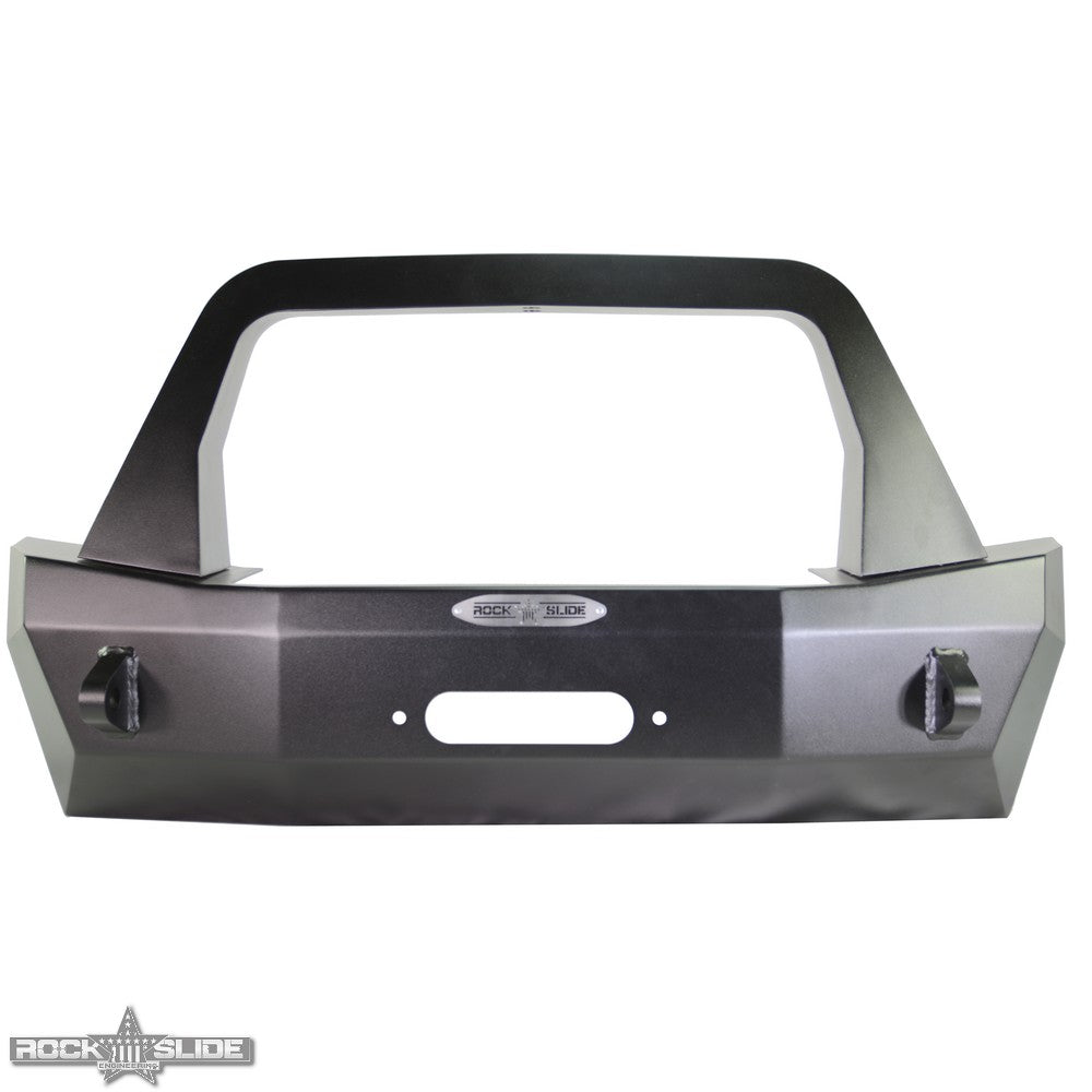 Rock Slide Engineering Jeep JL Shorty Front Bumper For 18-Pres Wrangler JL Complete With Winch Plate Rigid Series
