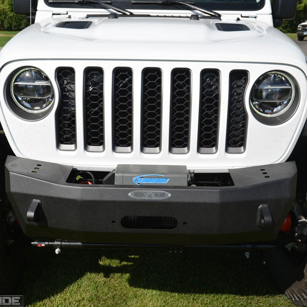Rock Slide Engineering Jeep JL Shorty Front Bumper For 18-Pres Wrangler JL With Winch Plate No Bull Bar Rigid Series