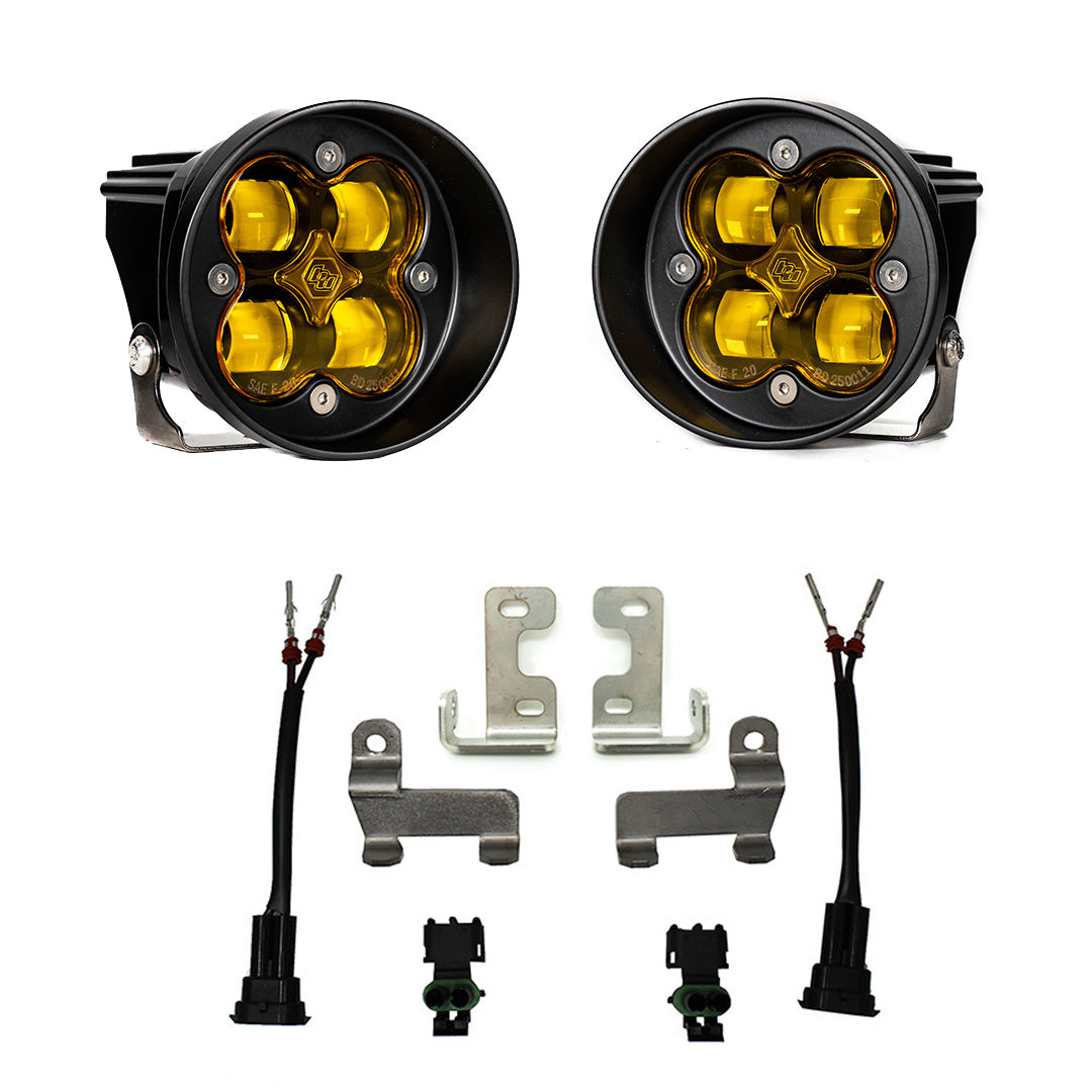 Baja Designs Amber Toyota Squadron-R SAE Fog Pocket Light Kit - Toyota 2010-24 4Runner; 2012-23 Tacoma; 2014-21 Tundra
