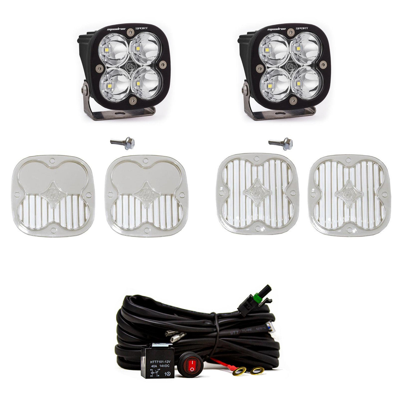 Baja Designs Ford Squadron Sport A-Pillar Light Kit - Ford 2021-On Bronco; 2022-On Bronco Raptor