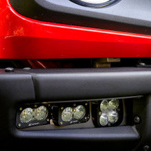 Baja Designs Clear Ford Squadron Pro/Dual S2 Sport Steel Bumper Fog Pocket Light Kit - Ford 2021-On Bronco; 2022-On Bronco Raptor; NOTE: w/ OE Steel Bumper