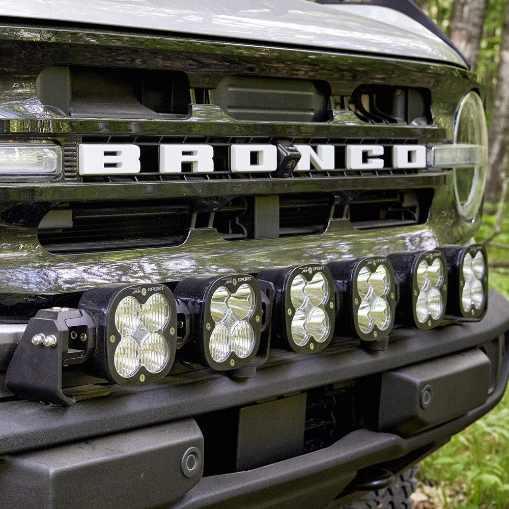 Baja Designs 6XL Linkable Bumper Light Kit - Ford 2021-On Bronco; NOTE: w/ OE Plastic Bumper