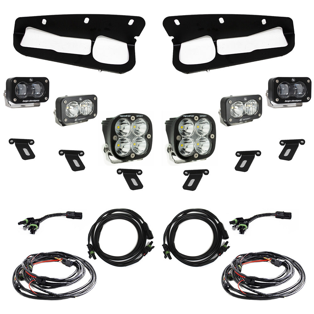 Baja Designs Ford S2 SAE “Sportsmen” Fog Pocket Light Kit - Ford 2021-On Bronco; Steel Bumper
