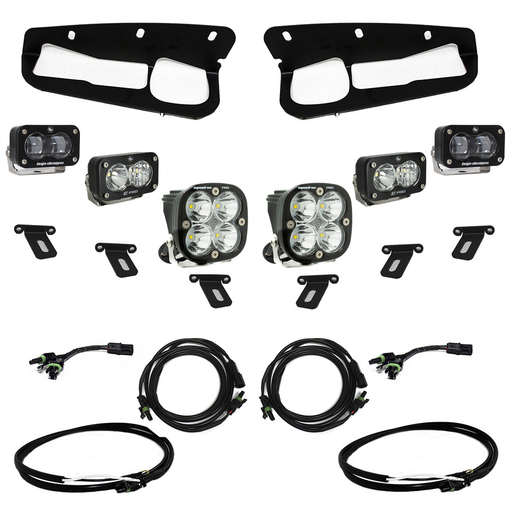 Baja Designs Ford Bronco S2 SAE “Pro” Fog Pocket Light Kit - Ford 2021-On Bronco; Steel Bumper