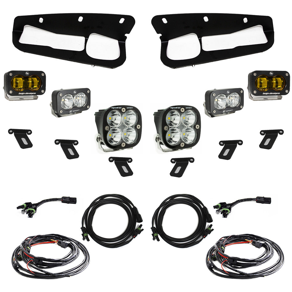 Baja Designs Amber Ford S2 SAE “Sportsmen” Fog Pocket Light Kit