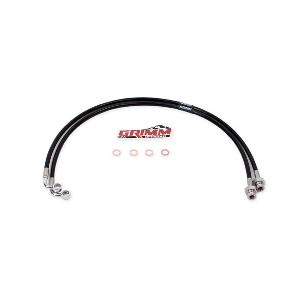Grimm Offroad Jeep JT Rear Brake Line Kit Black