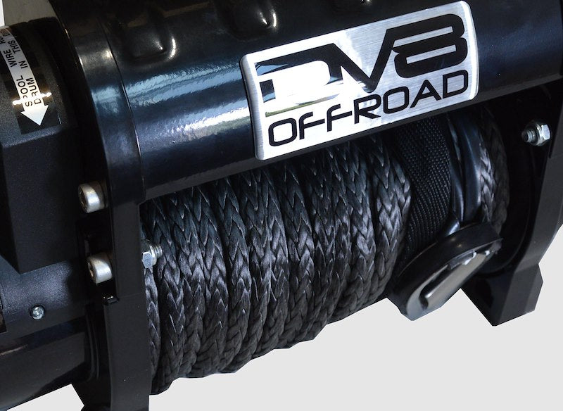 DV8 Offroad 12,000 lb Synthetic Rope Winch