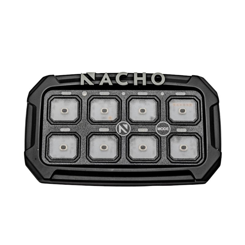 Nacho Programmable 8-Switch System control panel with eight switches for aftermarket accessory management.