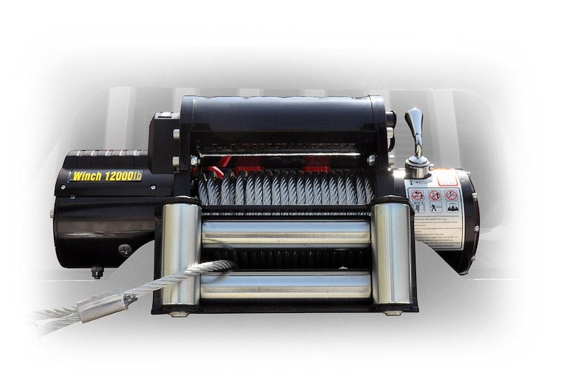 DV8 Offroad 12,000 lb Winch – Steel Cable