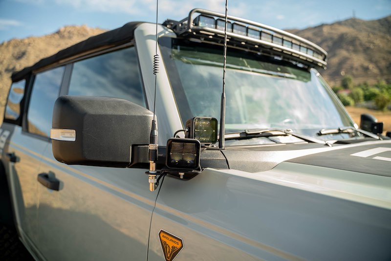 DV8 Offroad Bronco A-Pillar Dual Light Pod Drop Mounts (2021-2025)